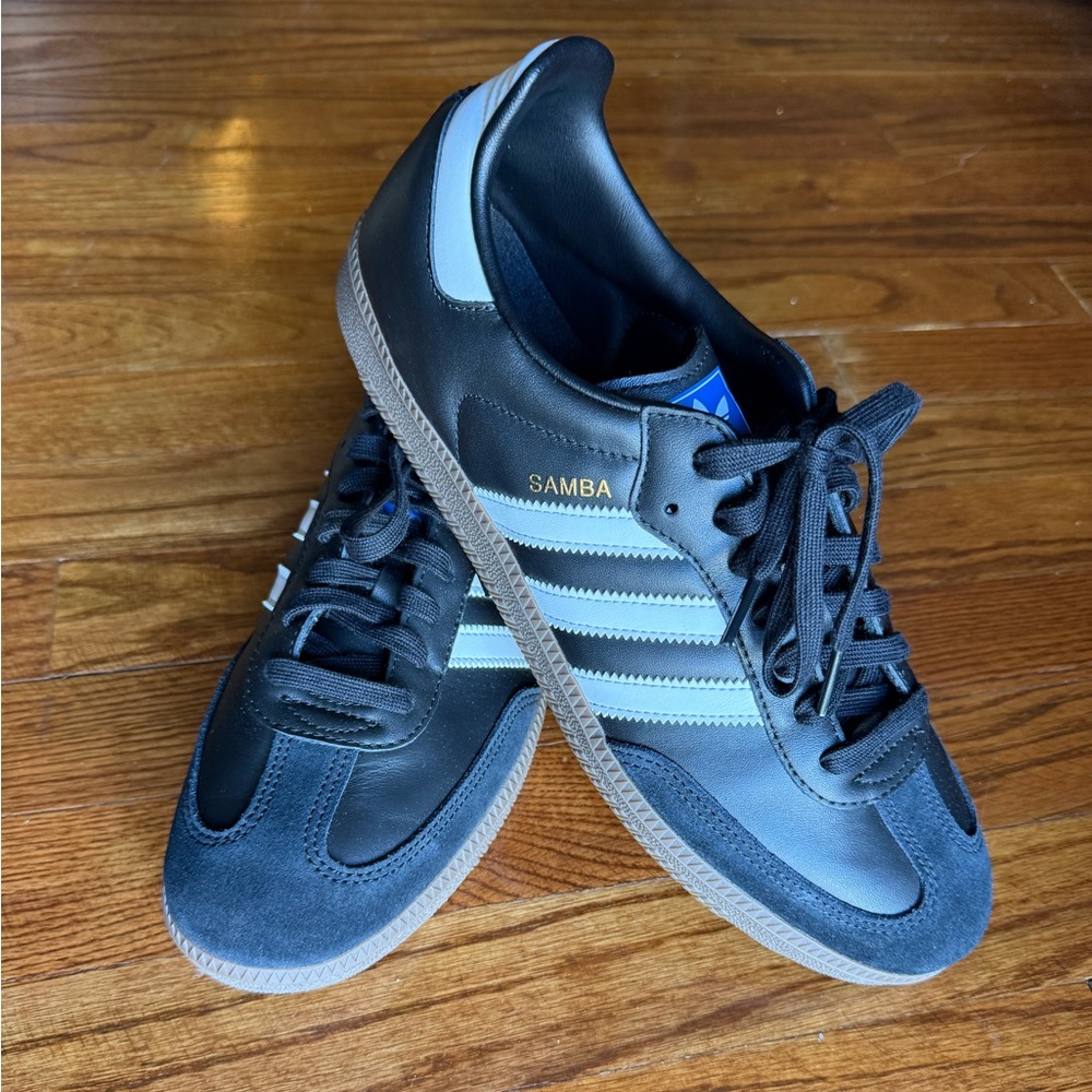 Black Adidas Samba Shoes (NEW) Size 11